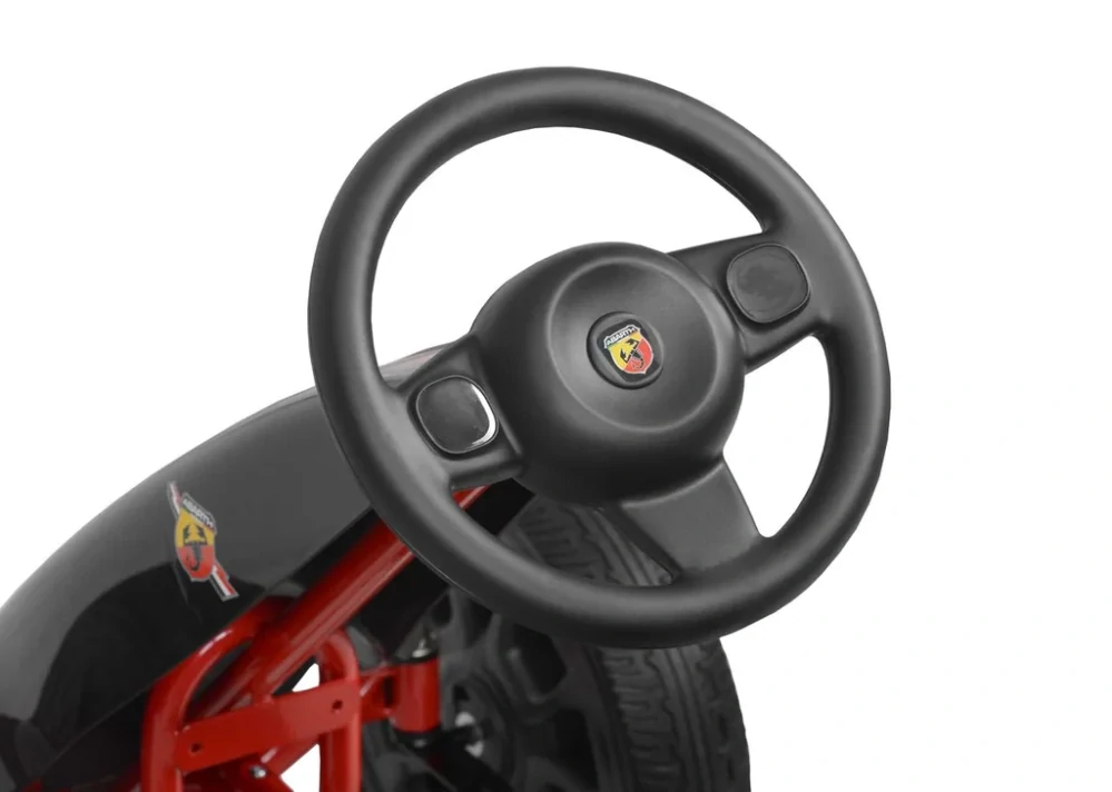 ABARTH - black - šlapací motokára