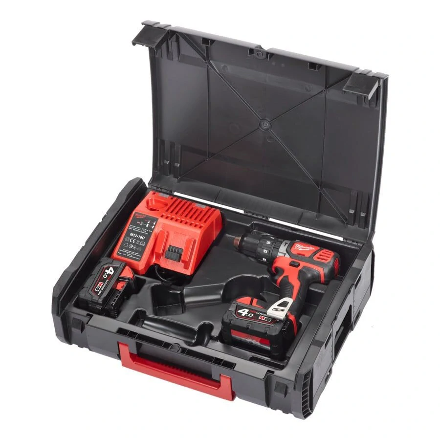 Milwaukee M18 BPD-402C aku příklepová vrtačka 2x 4,0 Ah
