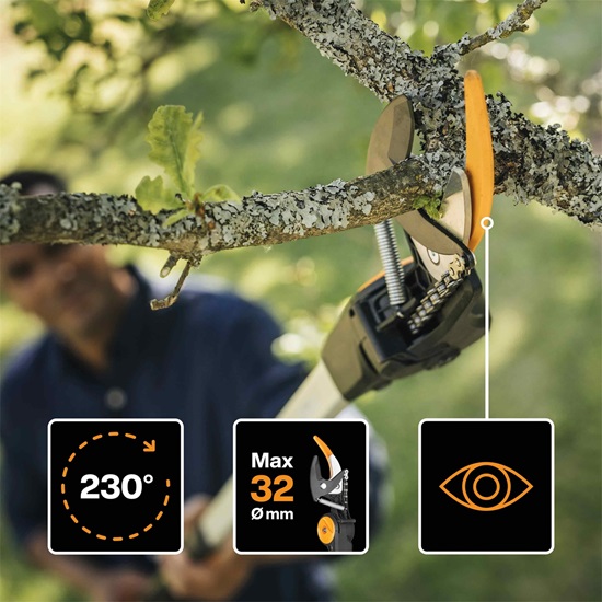 Zahradní nůžky Fiskars PowerGear™ X univerzální teleskopické UPX86 (1023624)