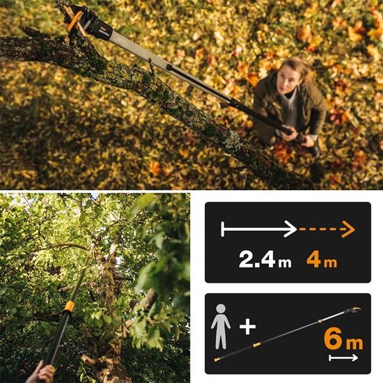 Zahradní nůžky Fiskars PowerGear™ X univerzální teleskopické UPX86 (1023624)