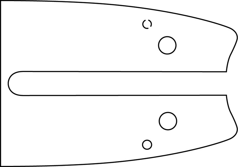 Vodící lišta 16" (40 cm), 3/8" 1,3 mm 55 článků, Oregon 160SXEA074