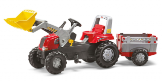 Traktor Rolly Junior s vlečkou a nakladačem Rolly Toys (811397)
