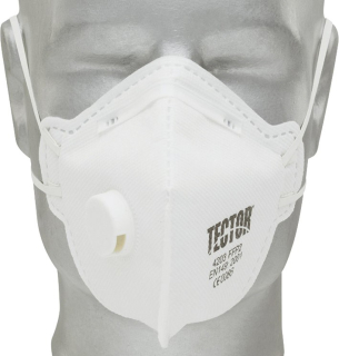 Skládaný respirátor s výdechovým ventilkem Tector P2