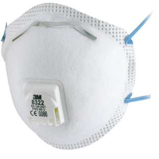 Respirátor s ventilkem 3M 8322 FFP2