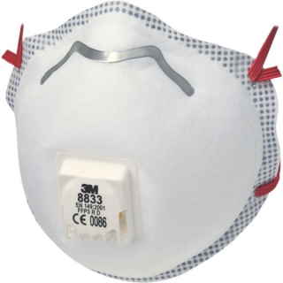 Respirátor s ventilkem 3M 8833 FFP3