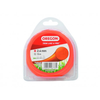Žací struna Oregon Oranžová kulatá, 2,4 mm x 15 m (69-362-OR)