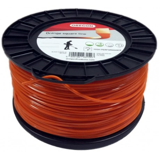 Žací struna Oregon Oranžová čtyřhranná, 2,7 mm x 168 m (574904)