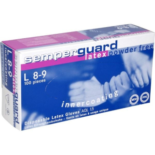 Jednorázové latexové rukavice Semperguard, bez pudru, 100 ks