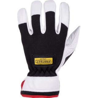 Pracovní kožené rukavice Spandex 3.010 Kramp (KP-KG03010)