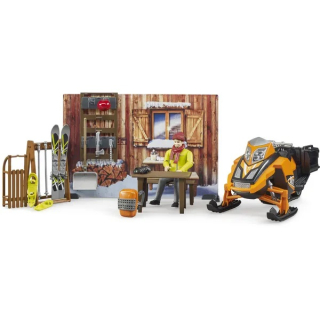 Chata se sněžným skútrem B-World Bruder (63102)