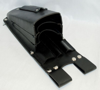 Kožené opaskové pouzdro na 3 klíny a pilníky Forest