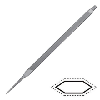 Plochý pilník pro dvojitý rovný řezný úhel (LC1002)