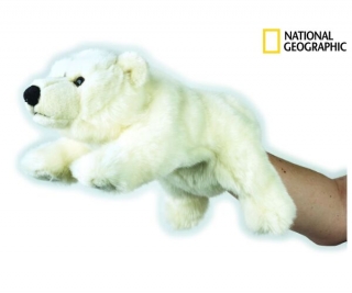 Plyšová hračka National Geographic maňásek Polární medvěd 26 cm