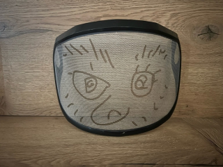 Ochranný štít Visier F39 PROTOS® Integral EN 1731 s obličejem