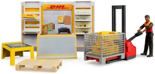 Bworld DHL obchod s paletovým vozíkem Bruder 62251