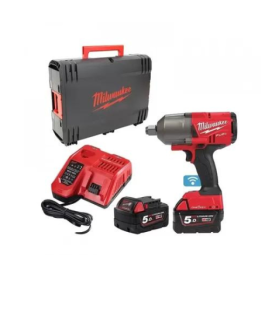 Aku rázový utahovák Milwaukee M18 ONEFHIWF34-502X (4933459730) se dvěma aku M18 B5, nabíječkou a kufrem