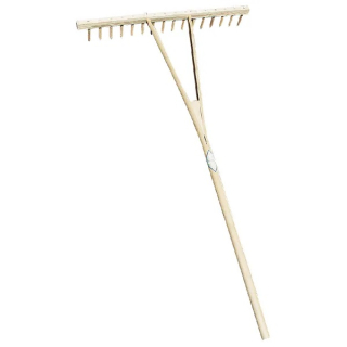 Dřevěné hrábě s násadou 50 cm (KP-ES3350N)