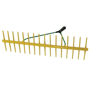 Plastové hrábě na trávu oboustranné Jost bez násady 640 mm 16 zubů (KP-ES3555Z)