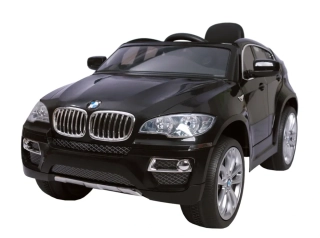 Dětské vozítko - BMW X6 - BLACK - akumulátorové autíčko