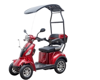 Čtyřkolový elektrický vozík - skútr pro seniory Selvo 41000 se stříškou