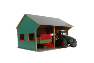Garáž pro 2 traktory Bruder 1:16, 44x53x37cm (610263)