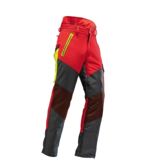 Protipořezové kalhoty Pfanner Gladiator Keprotec lehké, červenočerná