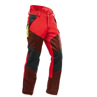 Protipořezové ochranné kalhoty PFANNER Gladiator Extrem,červená