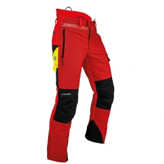 Protipořezové ochranné kalhoty PFANNER Gladiator II, červená