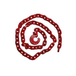 Řetězový úvazek červený G80 7mm/ 2m, bez jehly (IT-3000706)