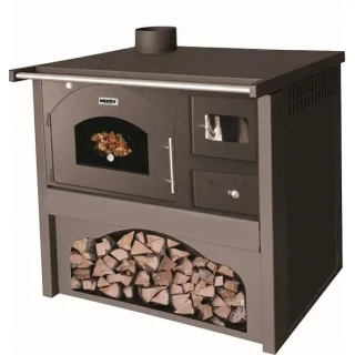 Sporák na tuhé palivo - HECHT VULCANUS GREY