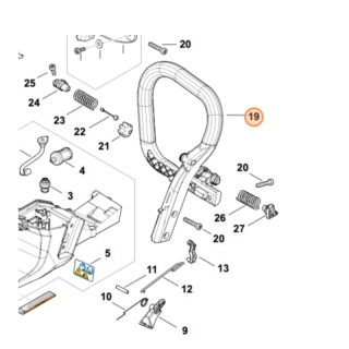 Trubka rukojeti pro motorovou pilu Stihl MS 400.1 C-M (MB017911700)