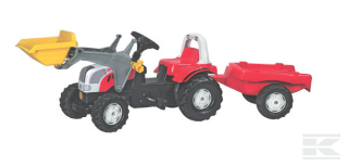 RollyKid Steyr s čelním nakladačem a přívěsem (R02393)