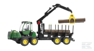 Přepravník na dřevo John Deere 1210E - Bruder 02133