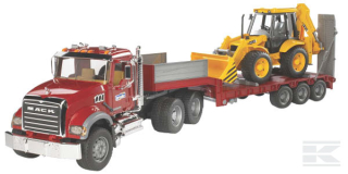 Mack Granite hloubkový nakladač s buldozerem -  Bruder 02813