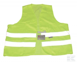 Výstražná vesta, žlutá, polyester (46201)