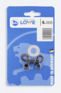 Středové uložení (2 matice,podložky,čep) pro nůžky řady 6, Original Löwe 6005