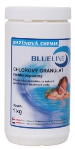 Rychlozpustný chlorový granulát, 1 kg, Blue Line (501601)