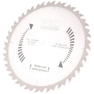 Pilový žací nůž s vidiovými zuby, GAT, Stahl 24Z 250-20-2mm (KP-015120K)