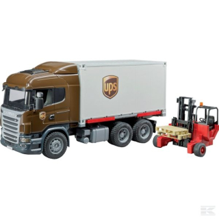 Scania UPS nákladní vůz s VZV Bruder 03581